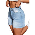 Shorts for Women High Waisted Stretchy Casual Denim Shorts Ripped Frayed Hem Summer Trendy Jorts